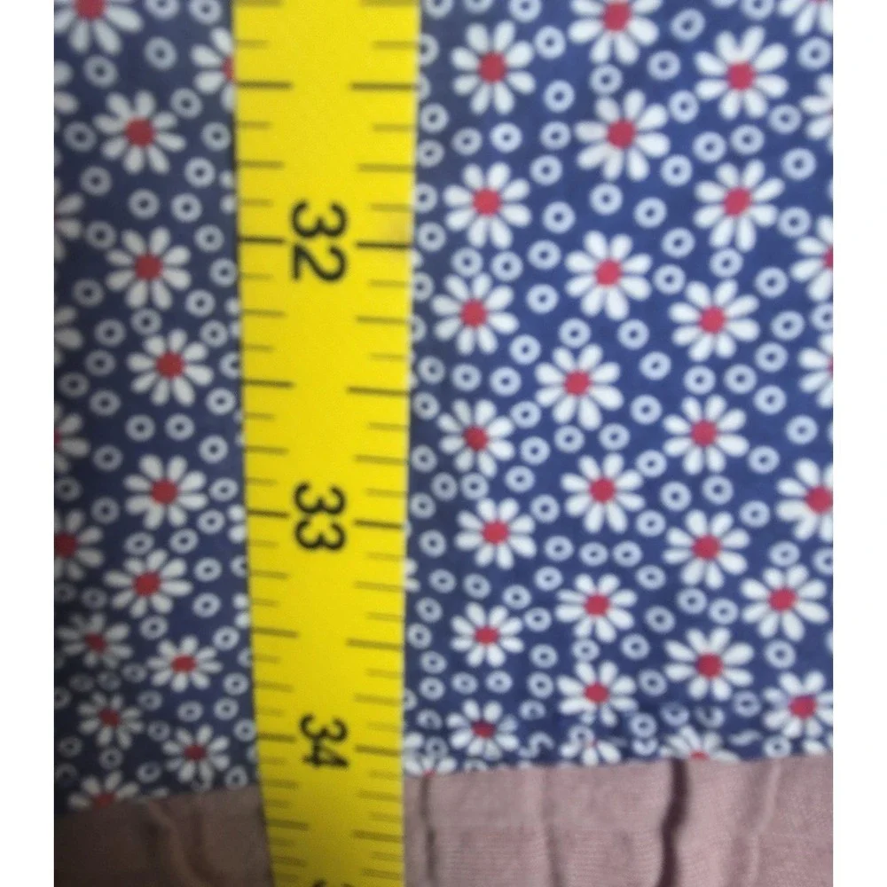 Brooks Brothers Shirt Men 2XL Blue Flower AOP Button Down Short Sleeve Cotton